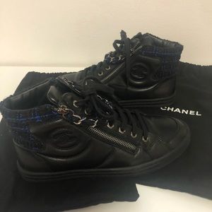 Black Chanel sneakers